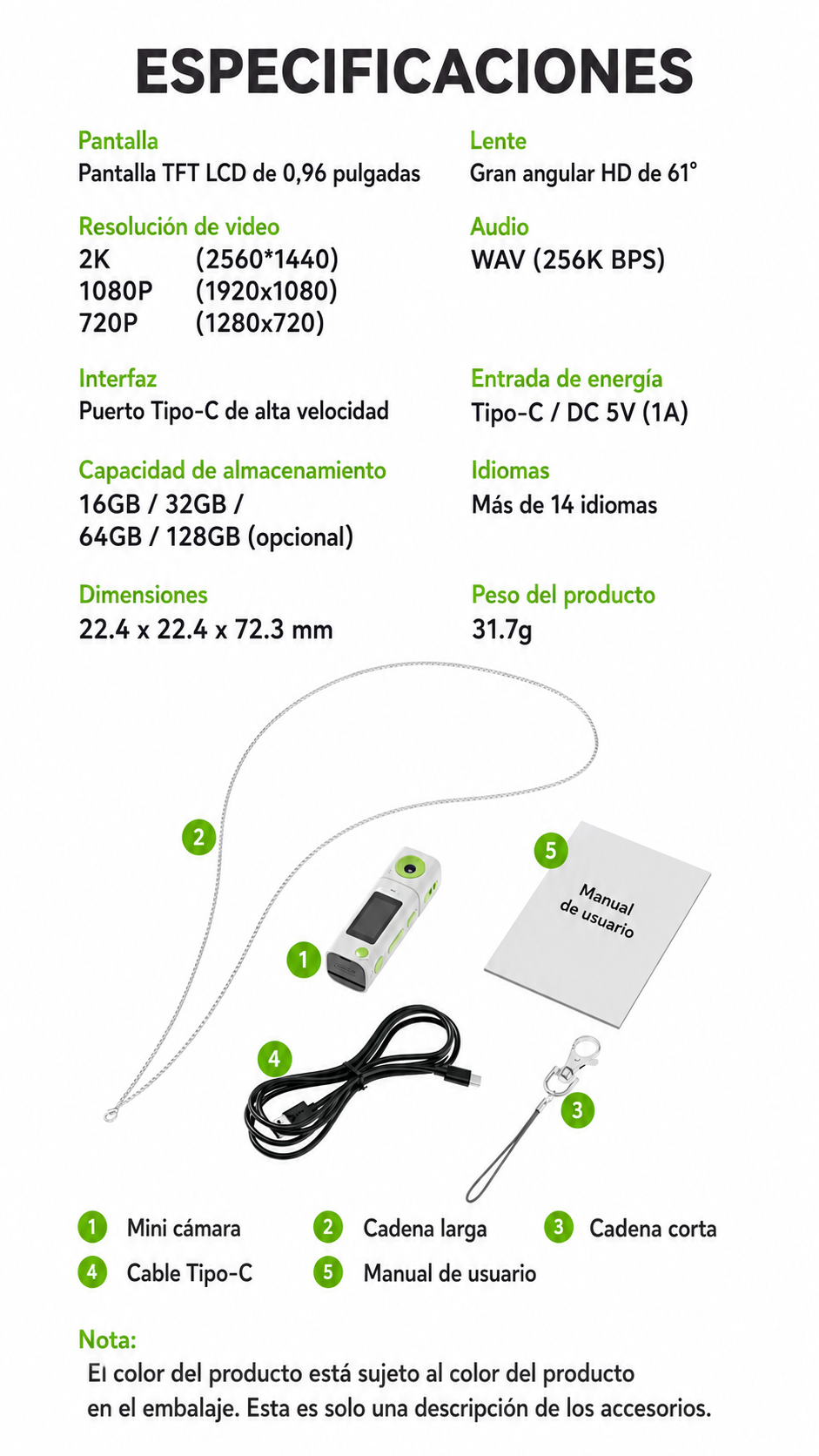 Mini Camara Flip G10